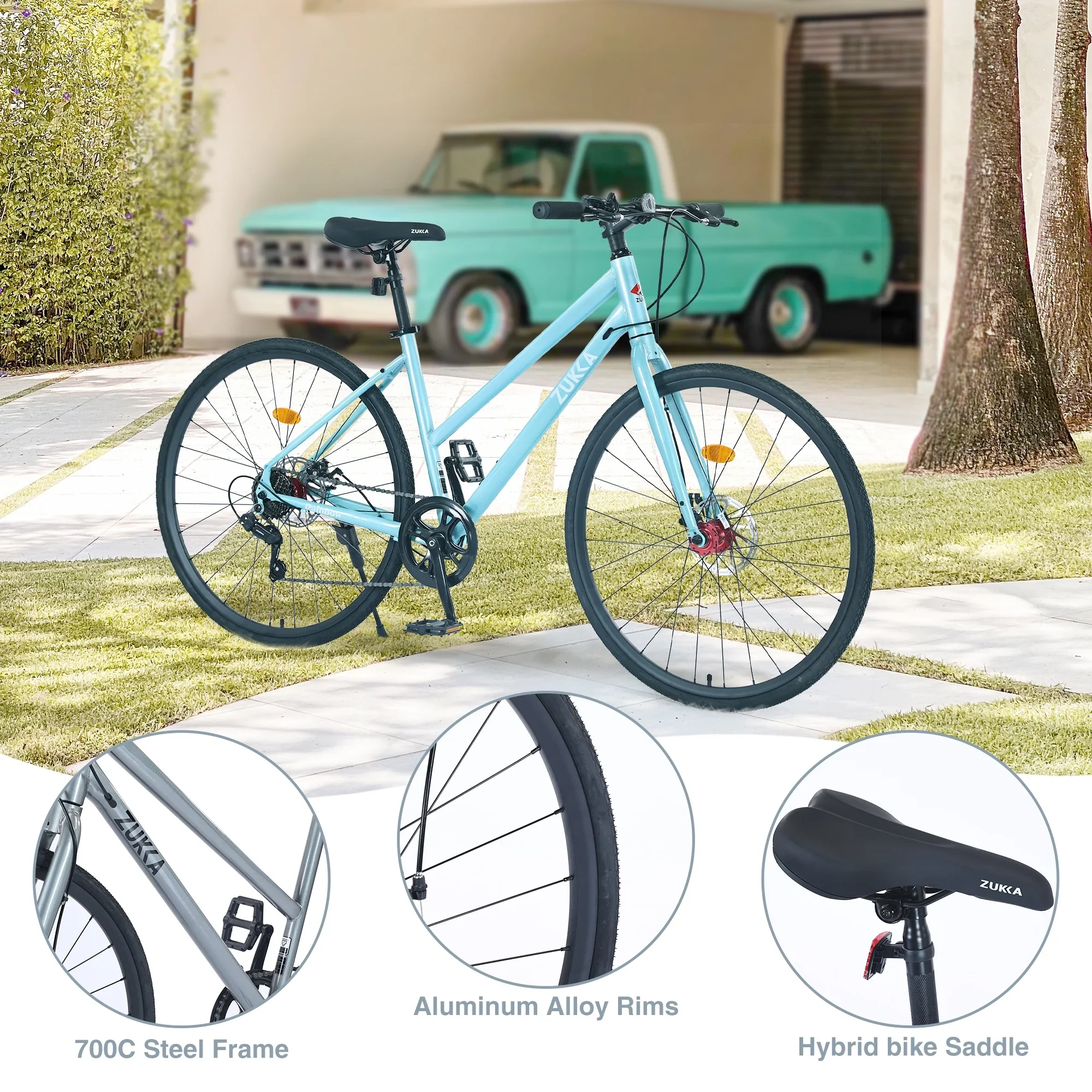 Hybrid Bicycle Road Bike for Women Aluminum Alloy - Image 4