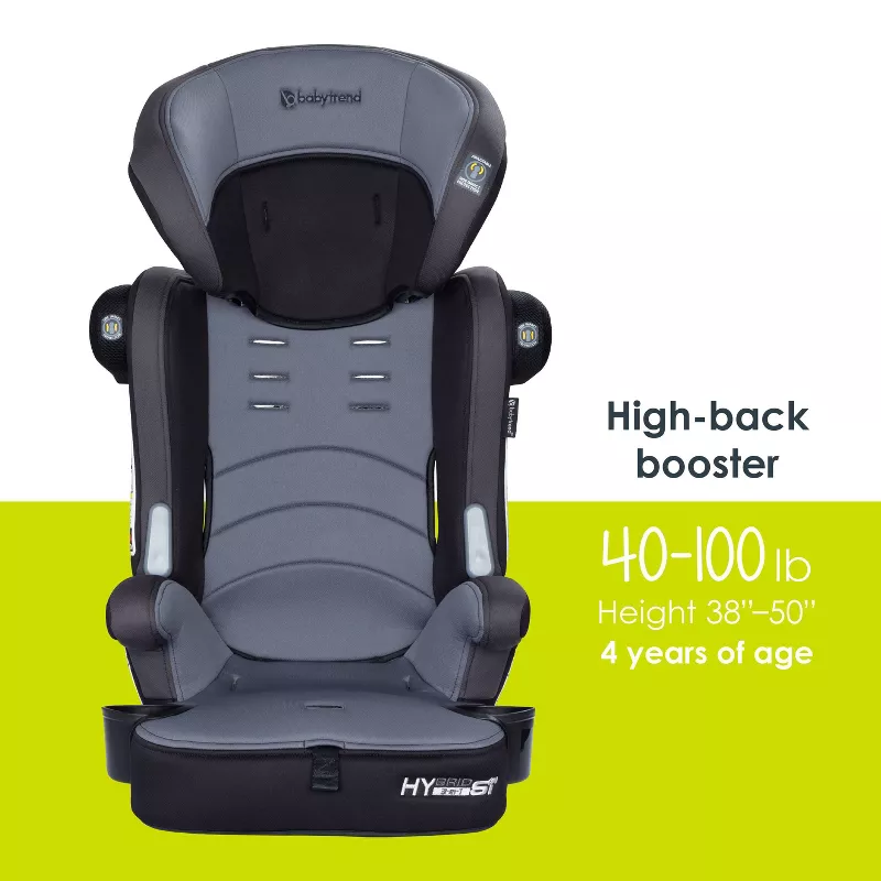 Hybrid SI 3-in-1 Combination Booster Car Seat with Side Impact Protection - Madrid Black - Image 2