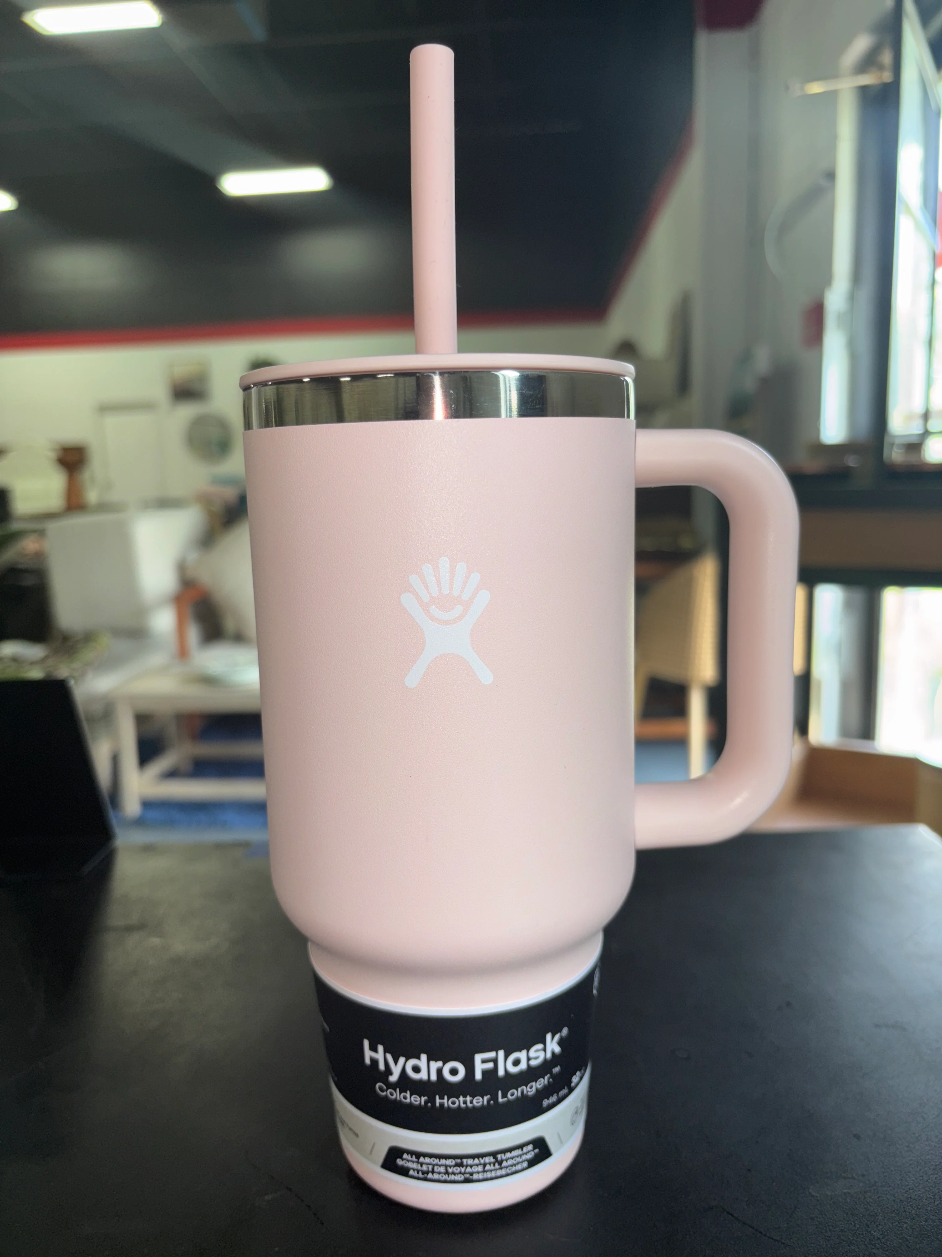Hydro Flask 32oz All Around Travel Straw Tumbler - Trillium SHOWROOM ITEM - Image 2