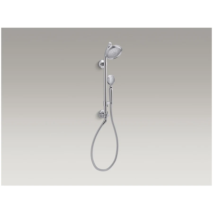 HydroRail-S Single Function Shower Head with MasterClean Technology - Included Handshower, Slide Bar, and Hose - Image 4