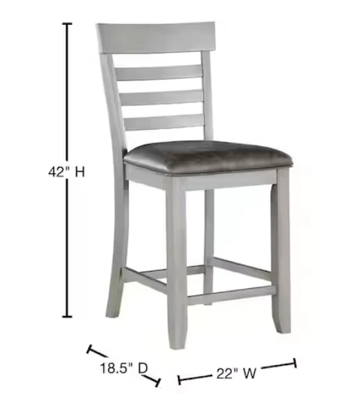 Hyland Gray Counter Height Dining Chair (Set of 2) - Image 3