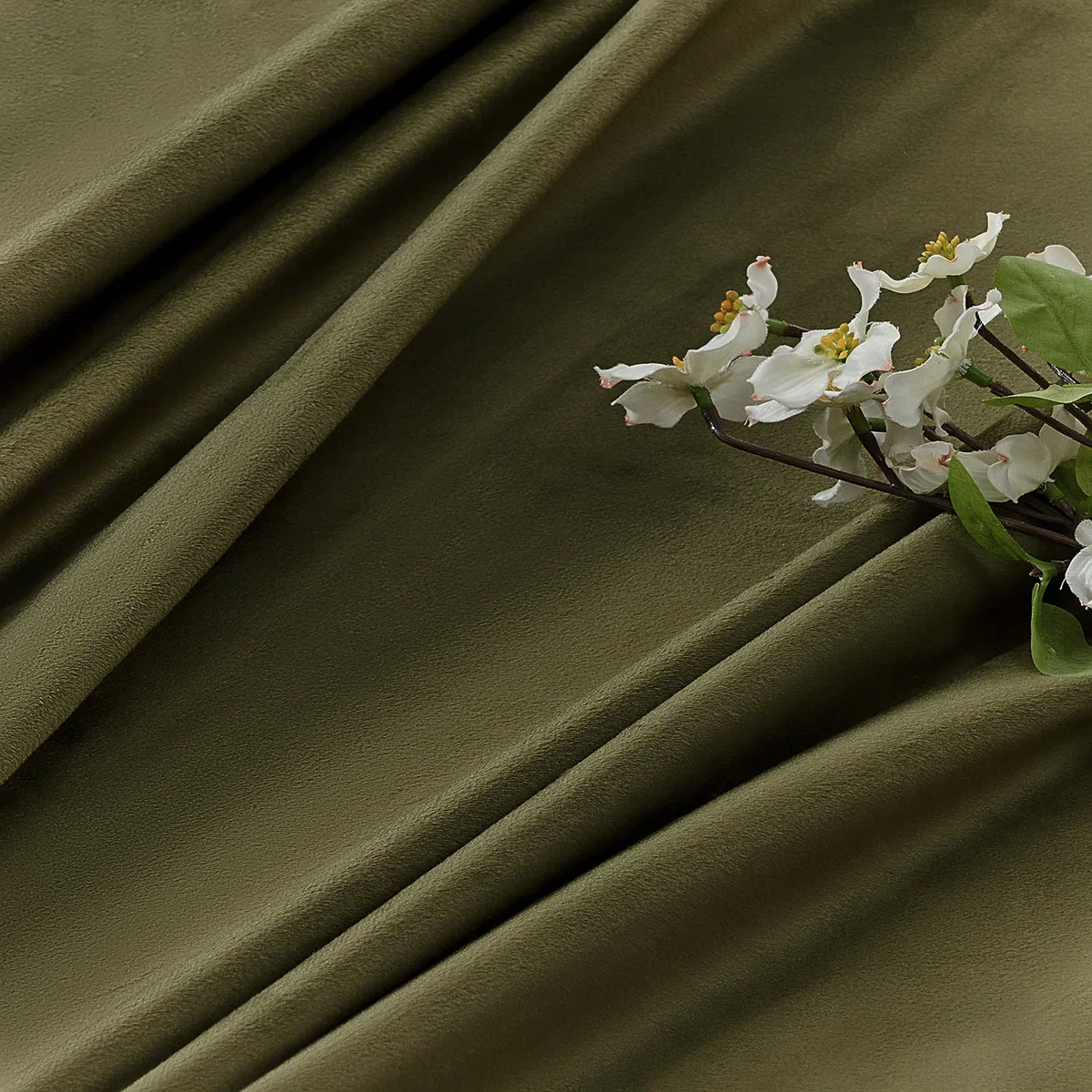 Ike Solid 70%-85% Blackout Rod Pocket Back Curtain Panels Set of 2 - Image 3