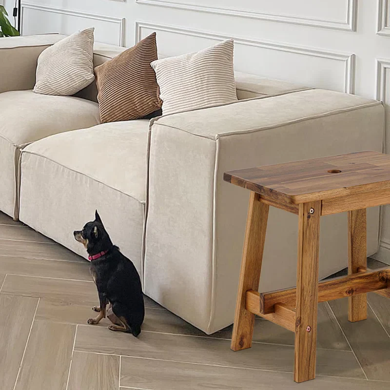 Imauri Solid Wood Stool - Image 3