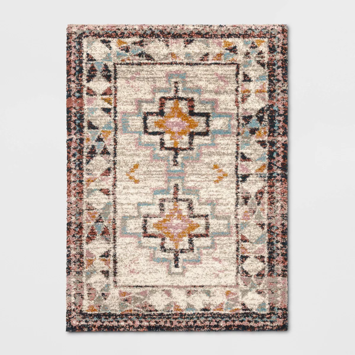 Indoor Geometric Shag Woven Rug - 5'X7'