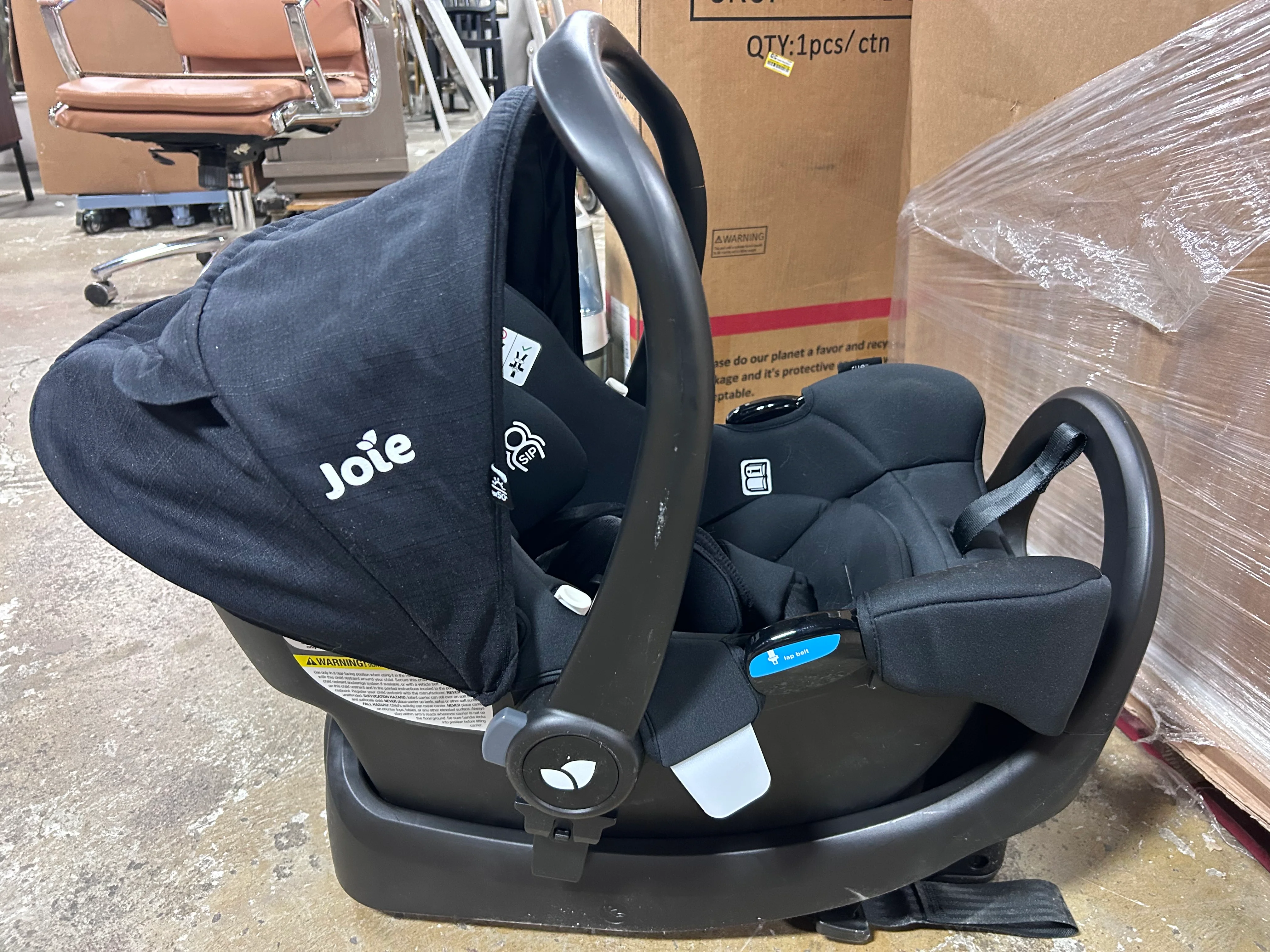 Rue Infant Car Seat with Base - Shale Dark - Image 9
