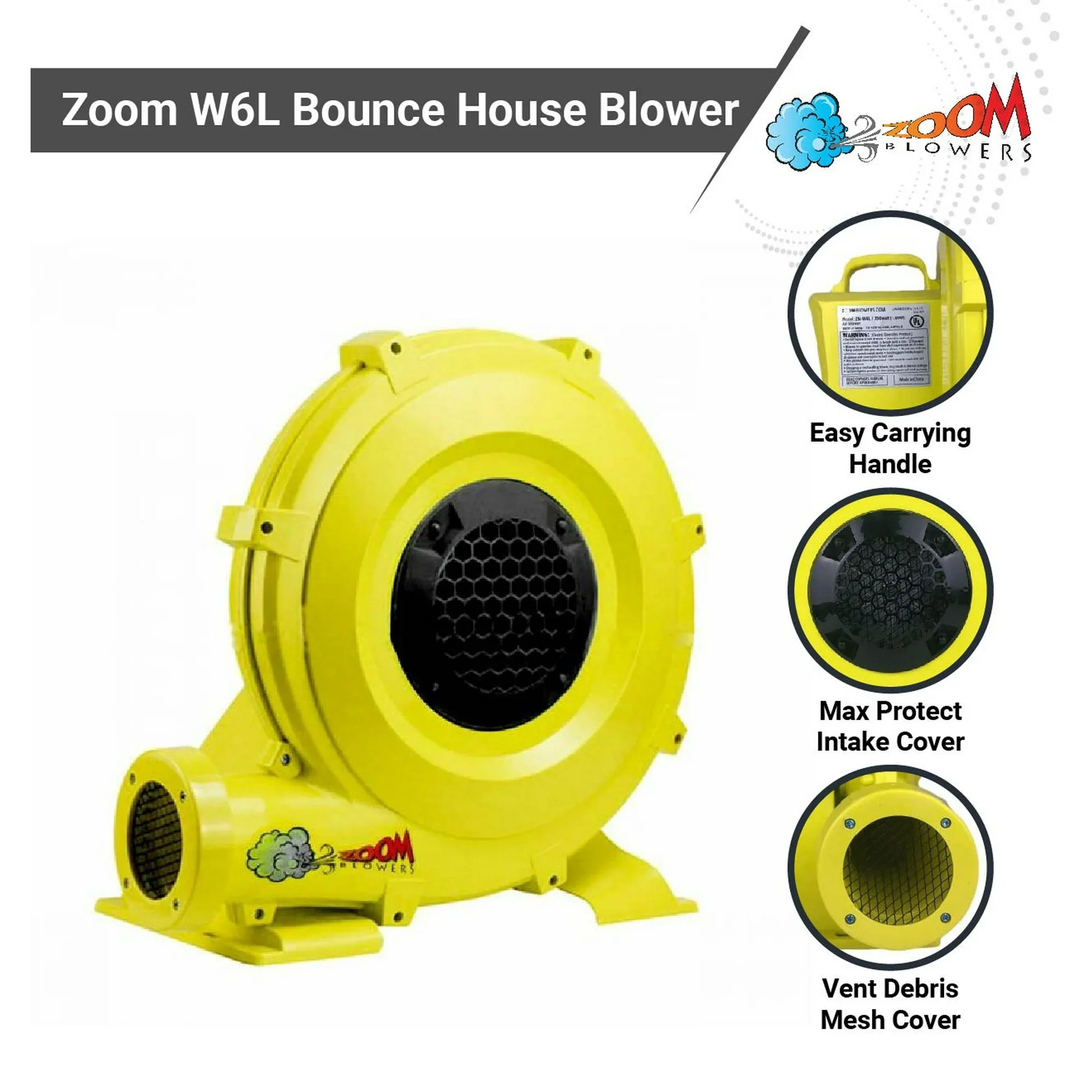 Inflatable Bounce House Blower Air Pump Fan, - Image 2