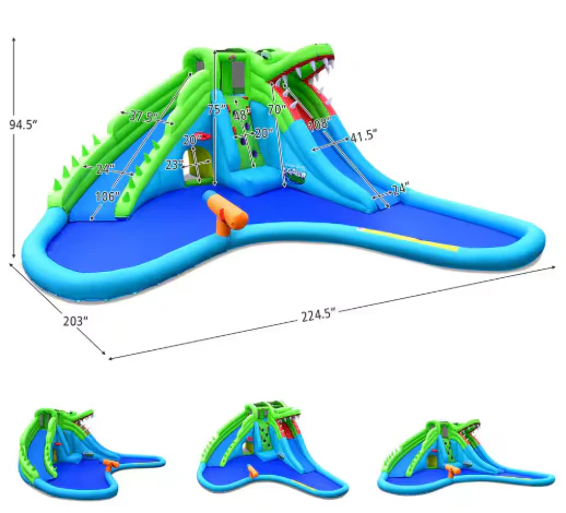 Inflatable Style Water Slide Upgraded Kids Bounce Castle - Image 2