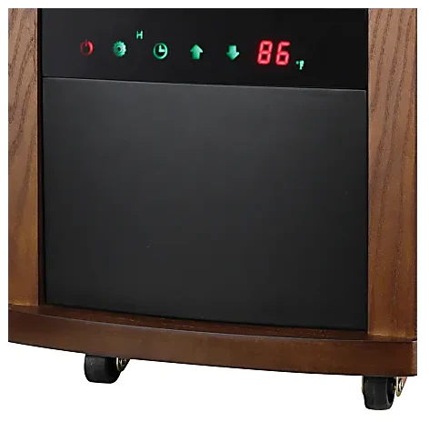 Infrared Cabinet Heater With Thermostat And Remote, Brown - Image 3