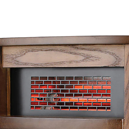 Infrared Cabinet Heater With Thermostat And Remote, Brown - Image 4