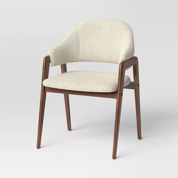 Ingleside Open Back Upholstered Wood Frame Dining Chair