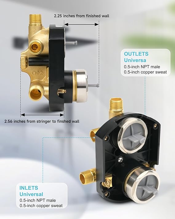 Integrated Shower and Diverter Valve - Image 2