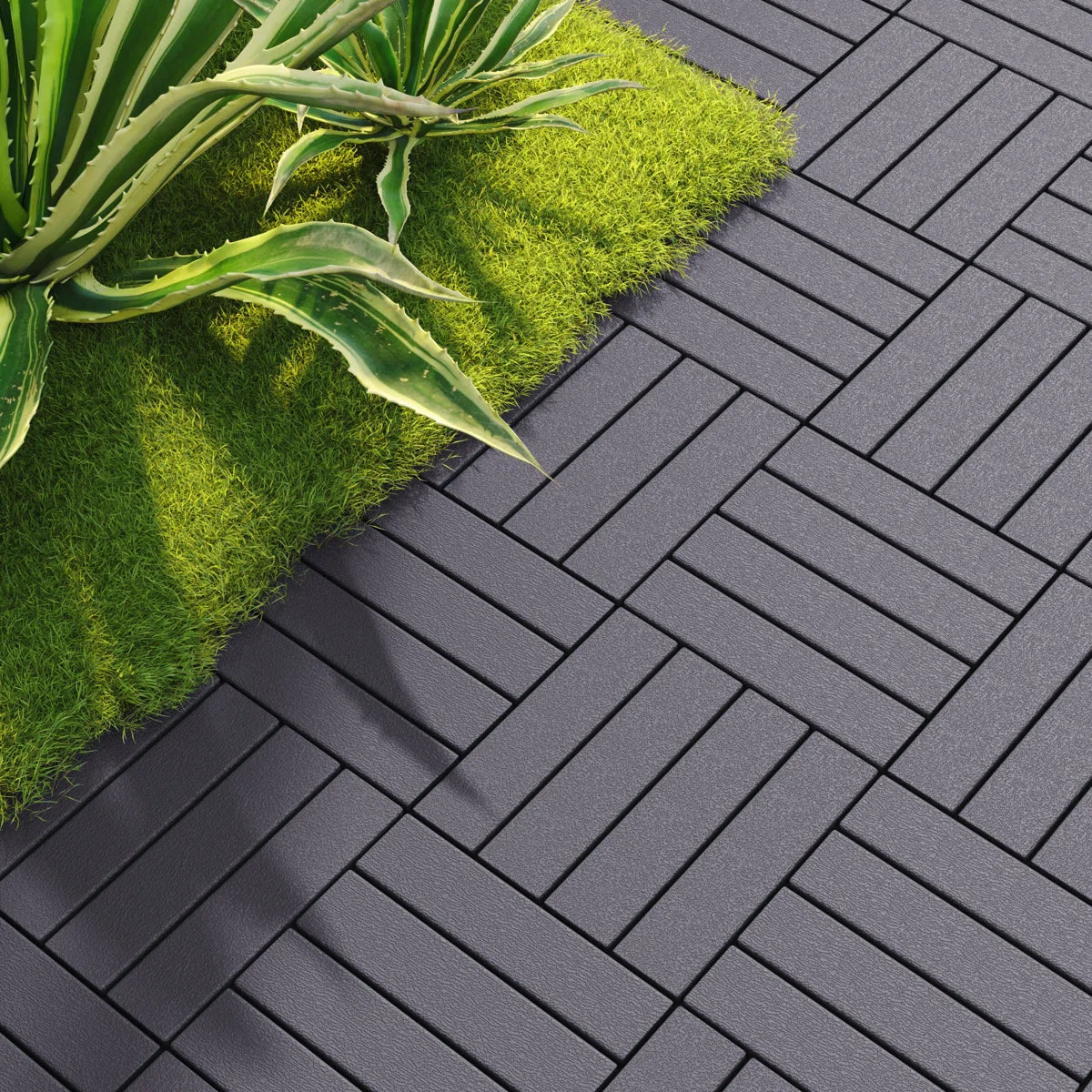 Interlocking Plastic Deck Tiles – Box of 44 Outdoor Waterproof - Image 5