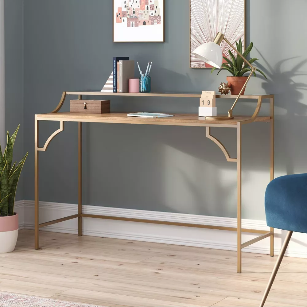 International Lux Writing Desk Sindoori Mango - Image 3