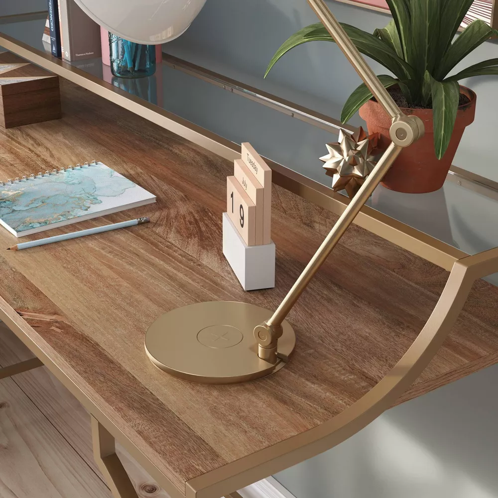 International Lux Writing Desk Sindoori Mango - Image 5