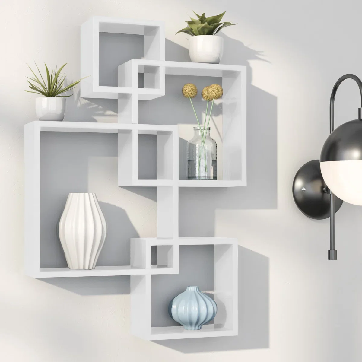 Intersecting Cube Accent Wall Shelf - Image 2