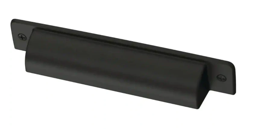 Iron Craft 4 in. (102 mm) Matte Black Cup Drawer Pull (SET OF 14) - Image 2