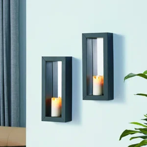 Iron Wall Sconce Candle Holder Set (Set of 2) - Image 4