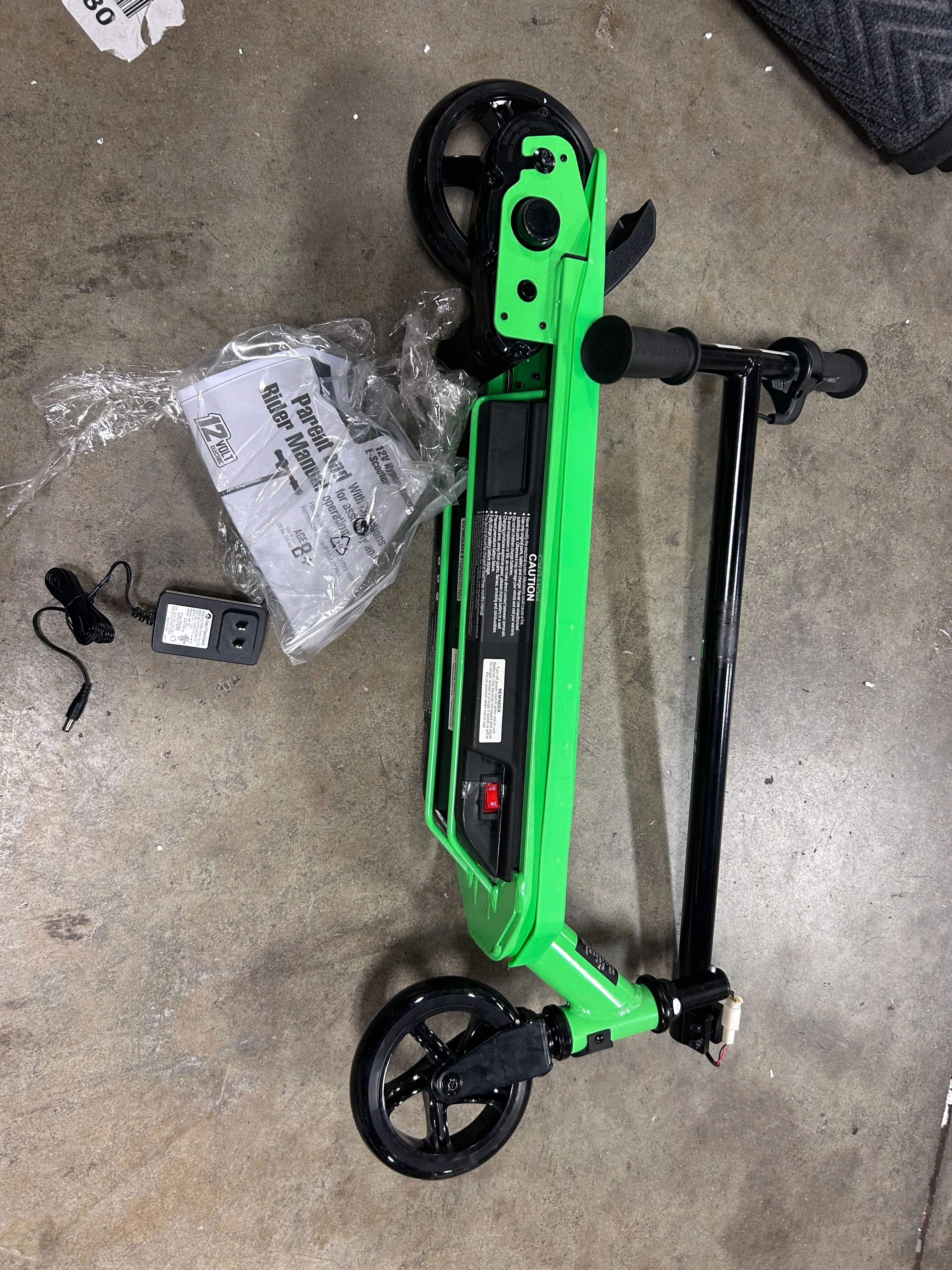 Jammer Kids Electric Scooter Battery Powered Scooter - Green - Image 7