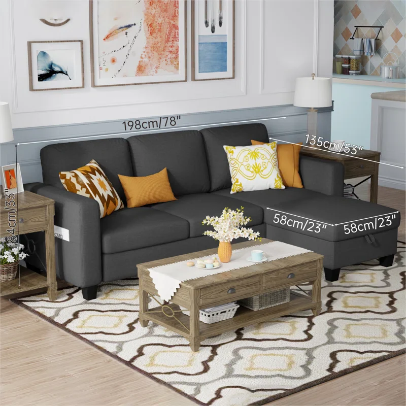 Jaydie Upholstered Sofa Couch - Image 2