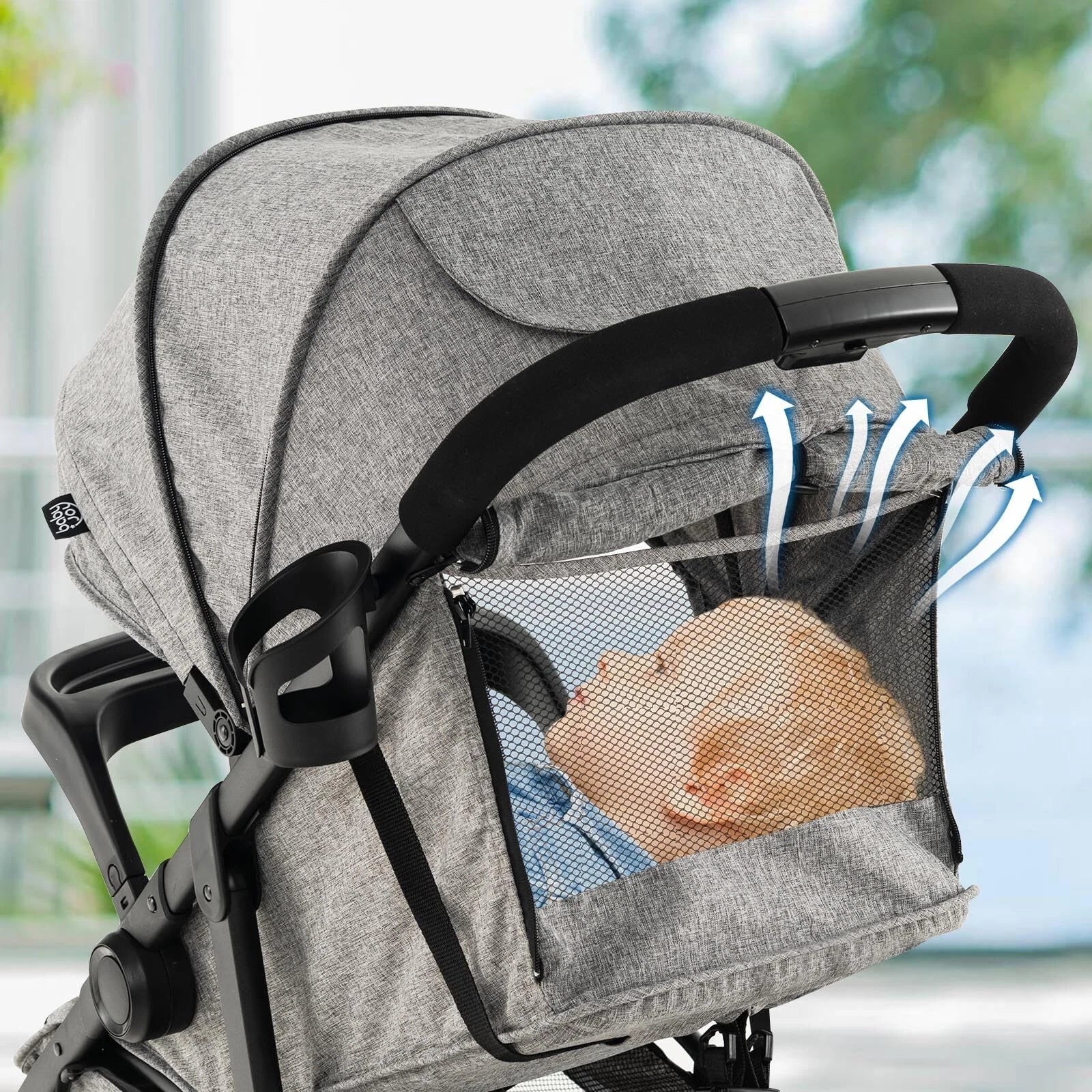 Jogging Stroller, Jogger Travel System with 5-Point Safety Harness - Image 4