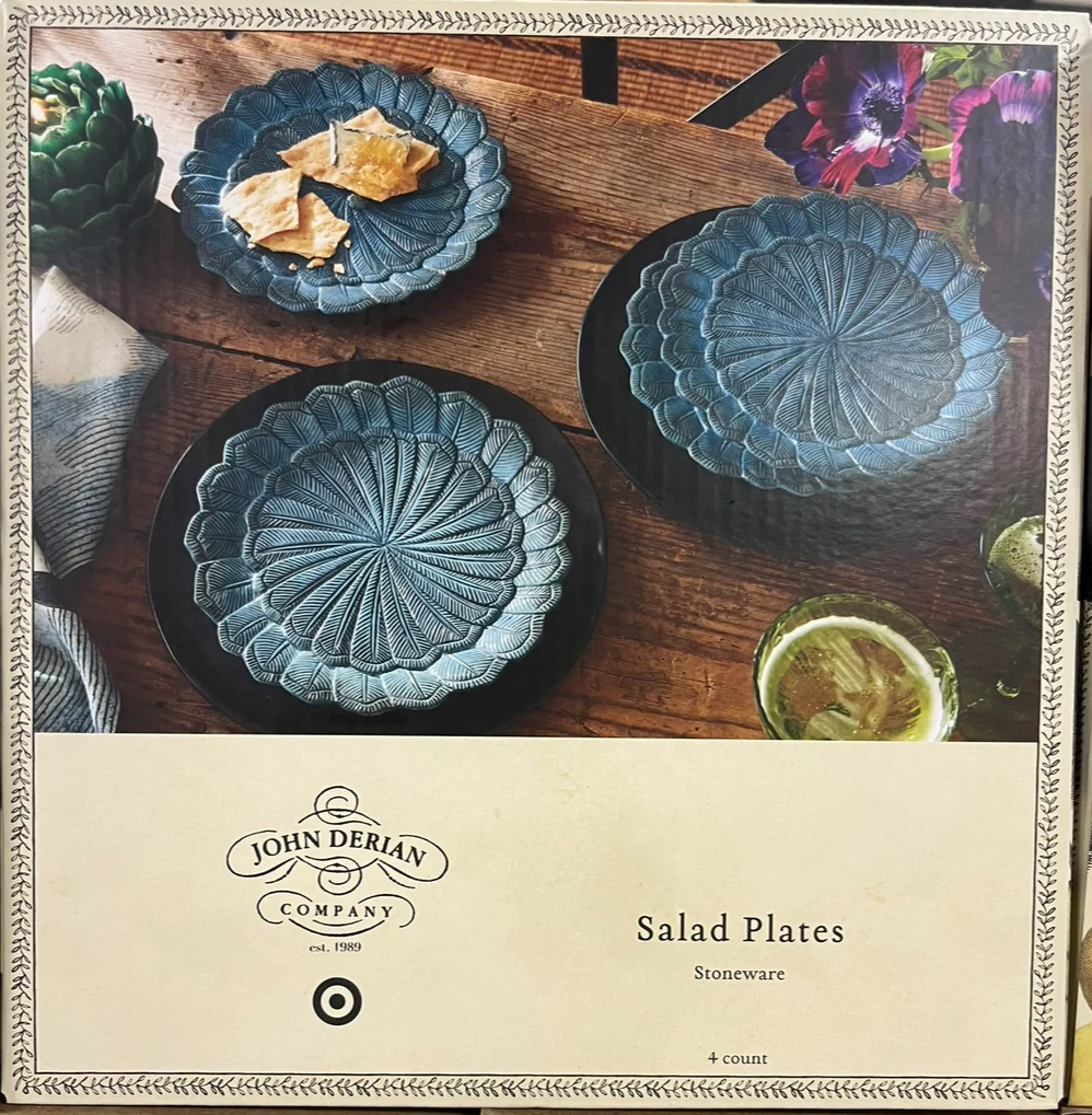 John derian set of 4 salad plates SHOWROOM ITEM - Image 4