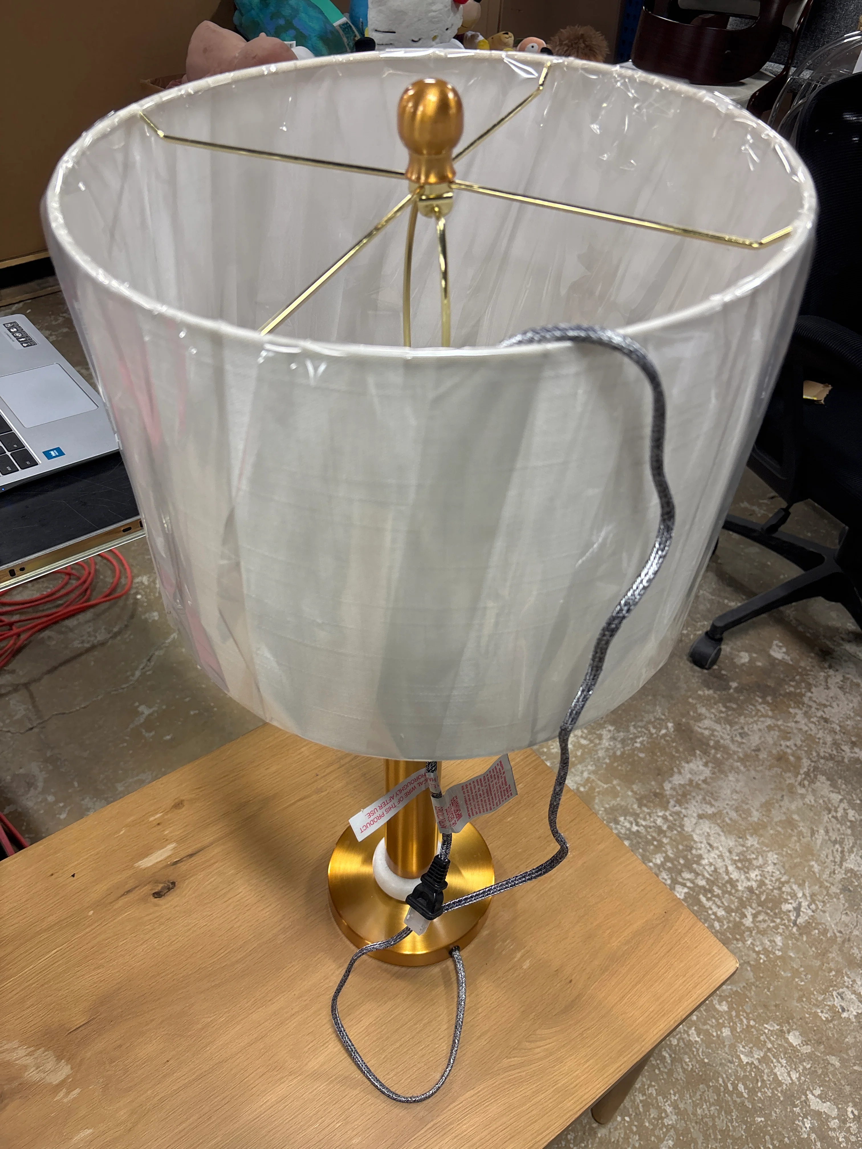 Johnathan Y Gold/Marble Gregory Table Lamp SHOWROOM ITEM - Image 3