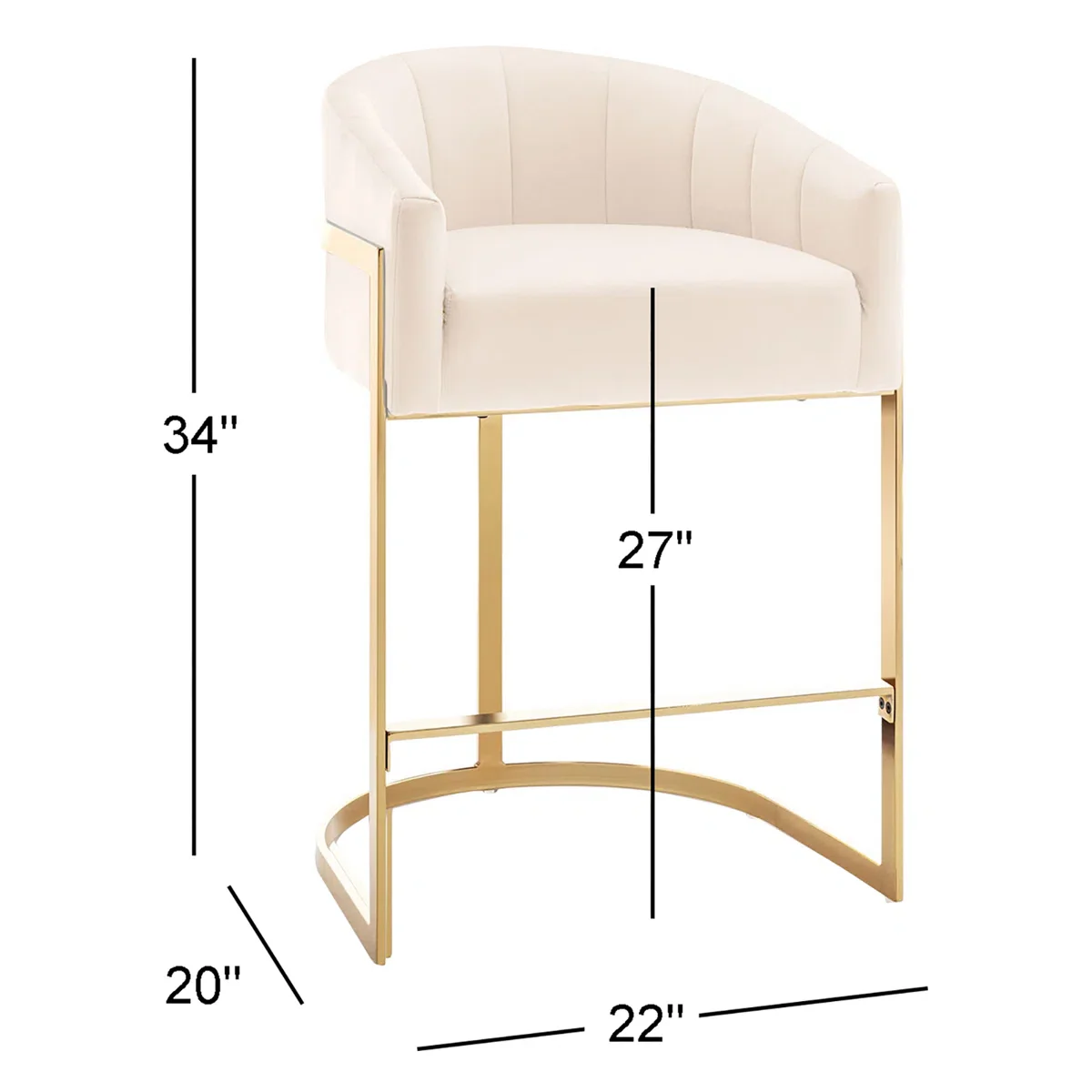 Johnnice Metal Tufted Bar Stools (Set of 2) - Image 5
