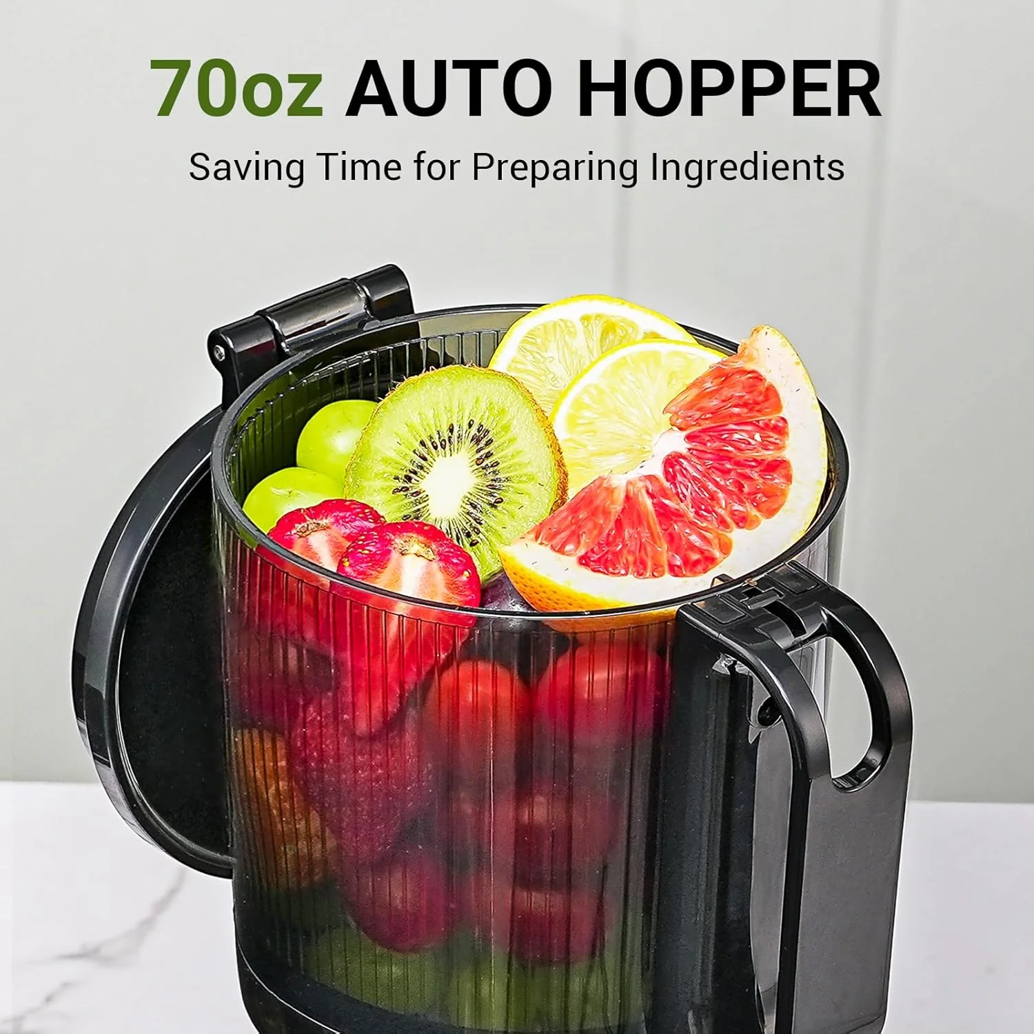 Juicer Machines, Extra Self-Feeding Cold Press Juicer - Image 4