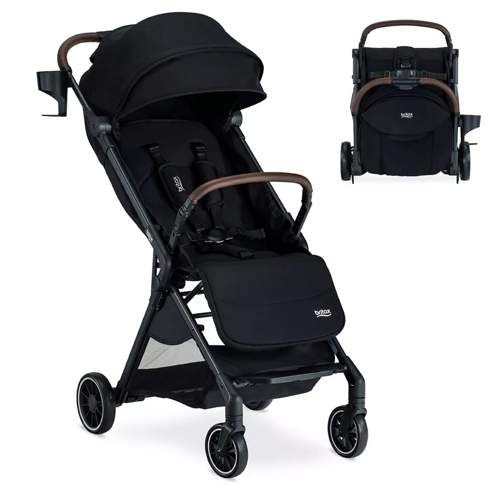 Juniper Compact Stroller, Lightweight Fold-and-Go Design - Raven Black,