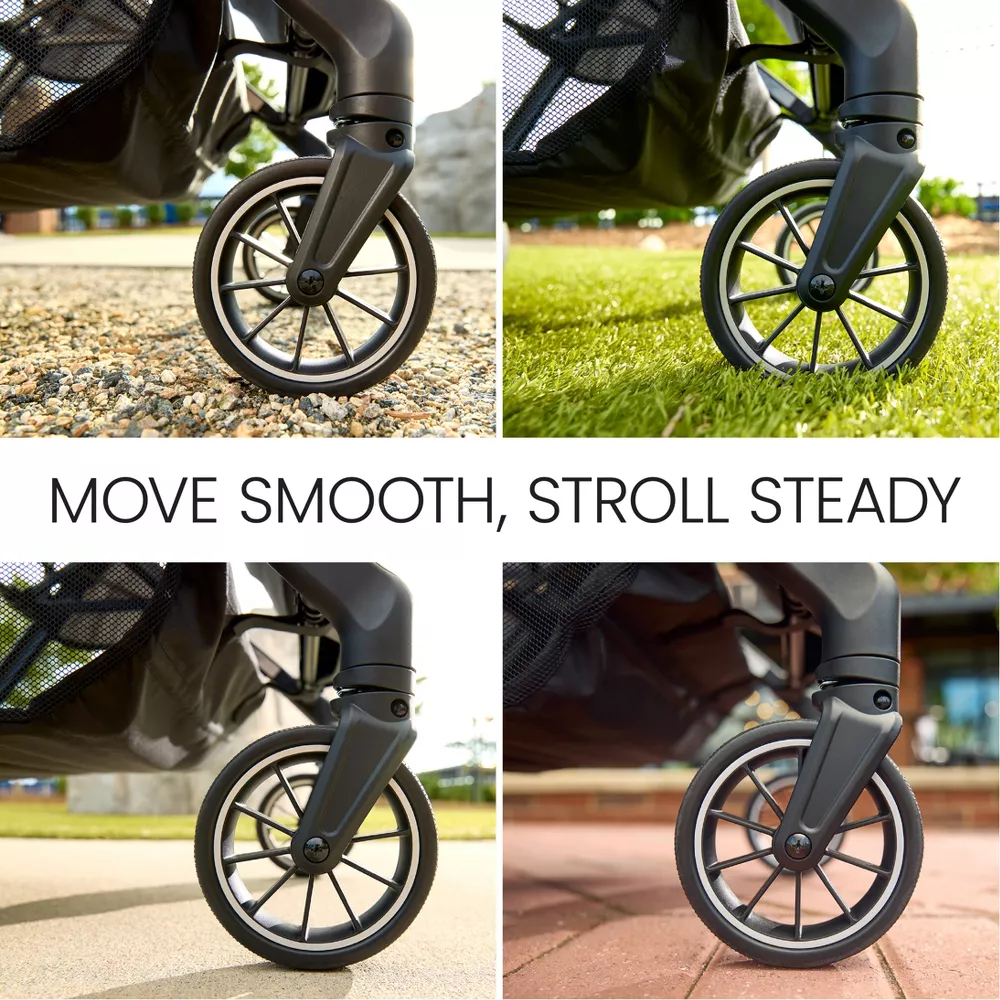 Juniper Compact Stroller, Lightweight Fold-and-Go Design - Raven Black, - Image 2