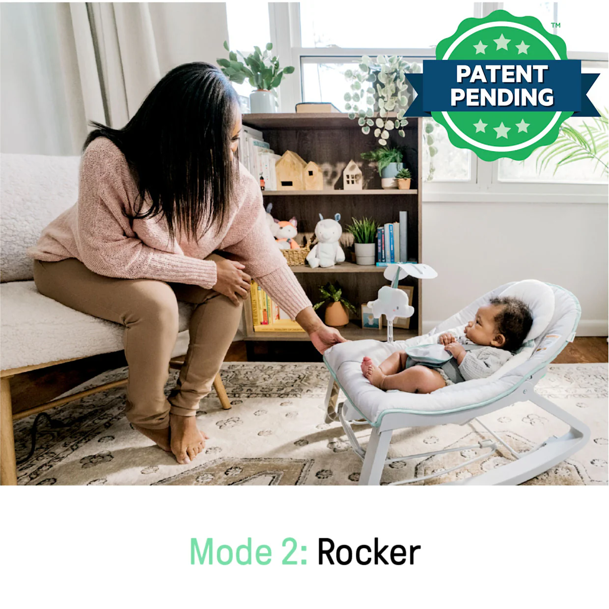 Keep Cozy 3-in-1 Grow with Me Baby Bouncer, Rocker & Toddler Seat - Image 3