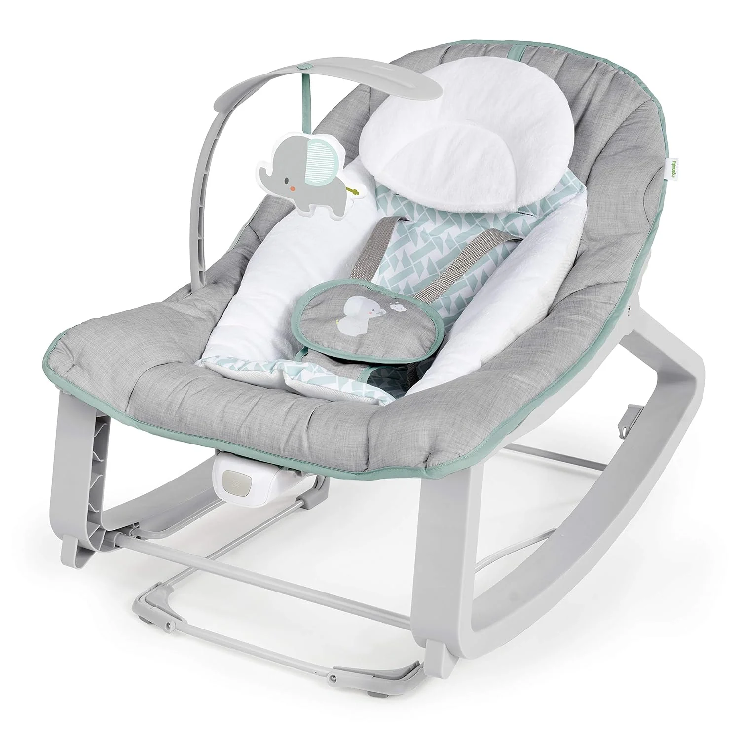 Keep Cozy 3-in-1 Grow with Me Vibrating Baby Bouncer, Seat & Infant to Toddler Rocker, Vibrations & -Toy Bar (Weaver)