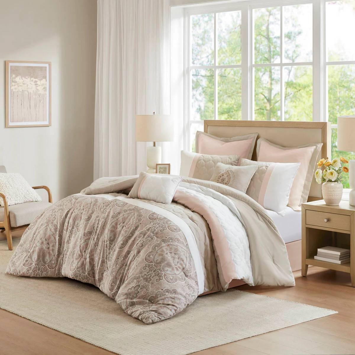 Keller 8 Piece Comforter Set King