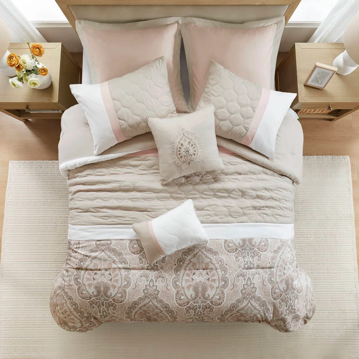 Keller 8 Piece Comforter Set King - Image 3