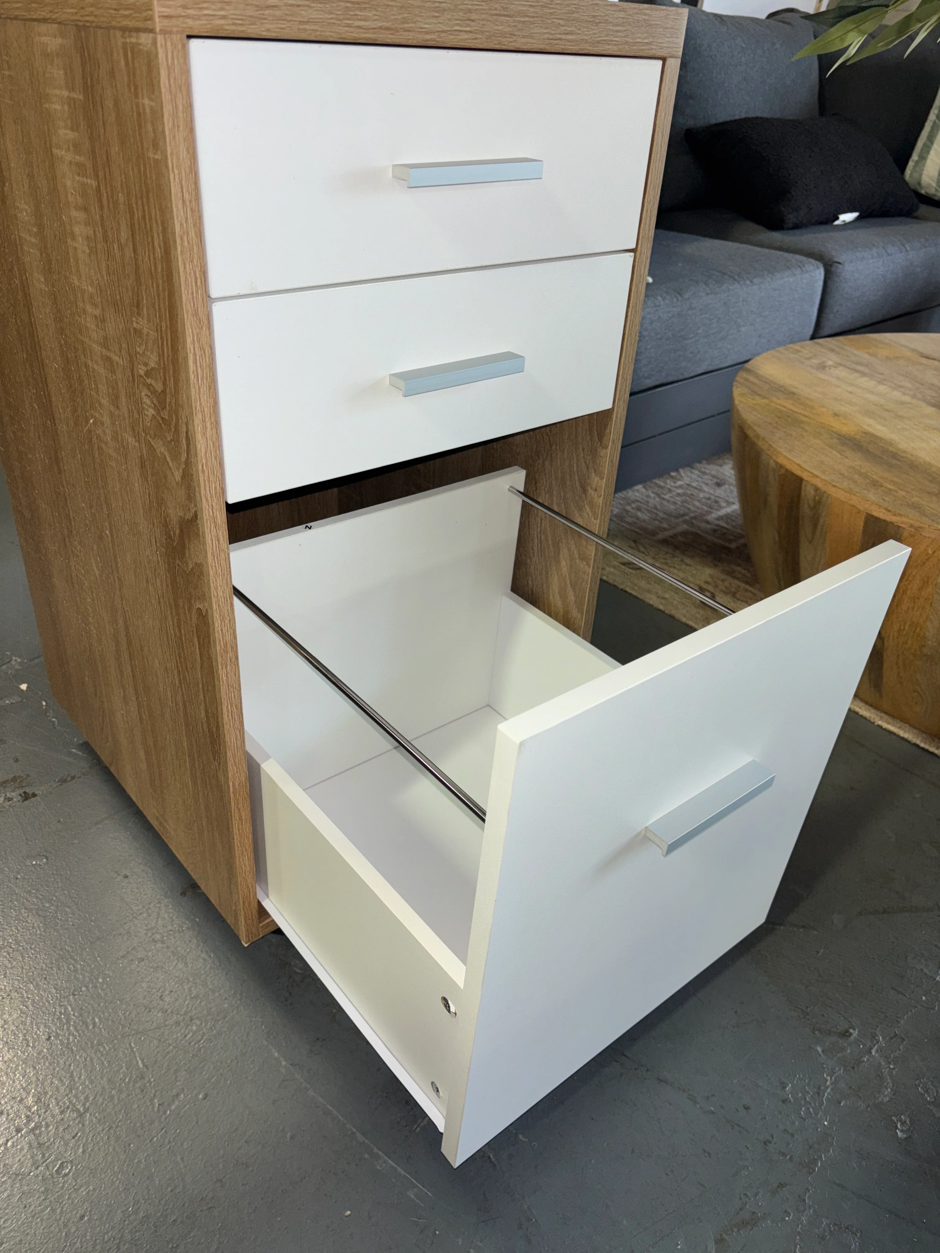 Kenner Mobile File Cabinet Wood SHOWROOM ITEM - Image 8