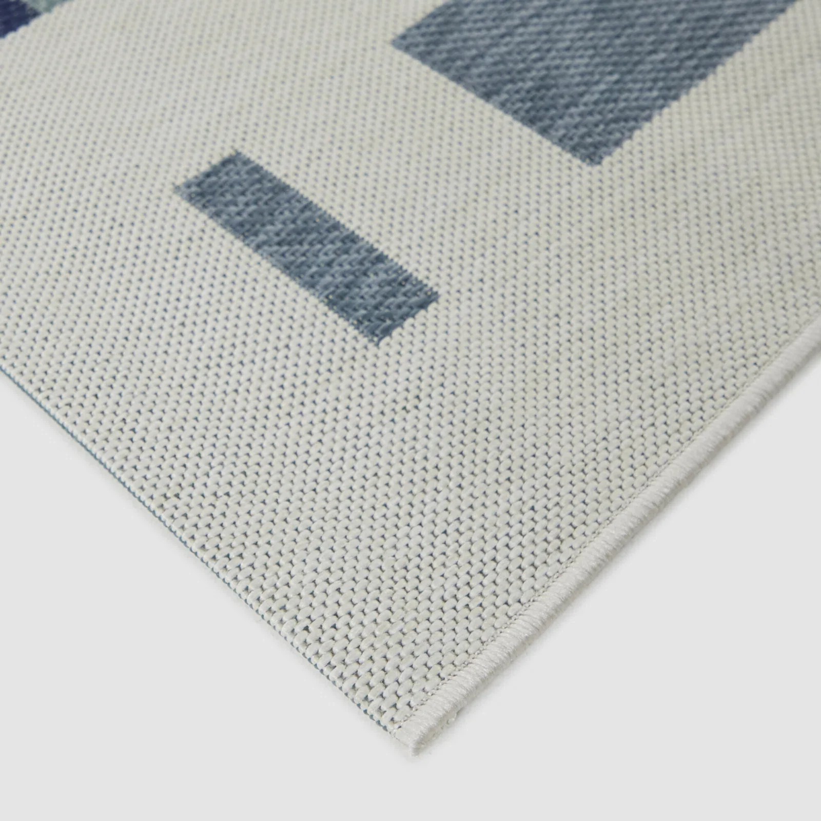 Kenno Modern Stripes Area Rug in Blue/Ivory 5'3" x 7' - Image 2