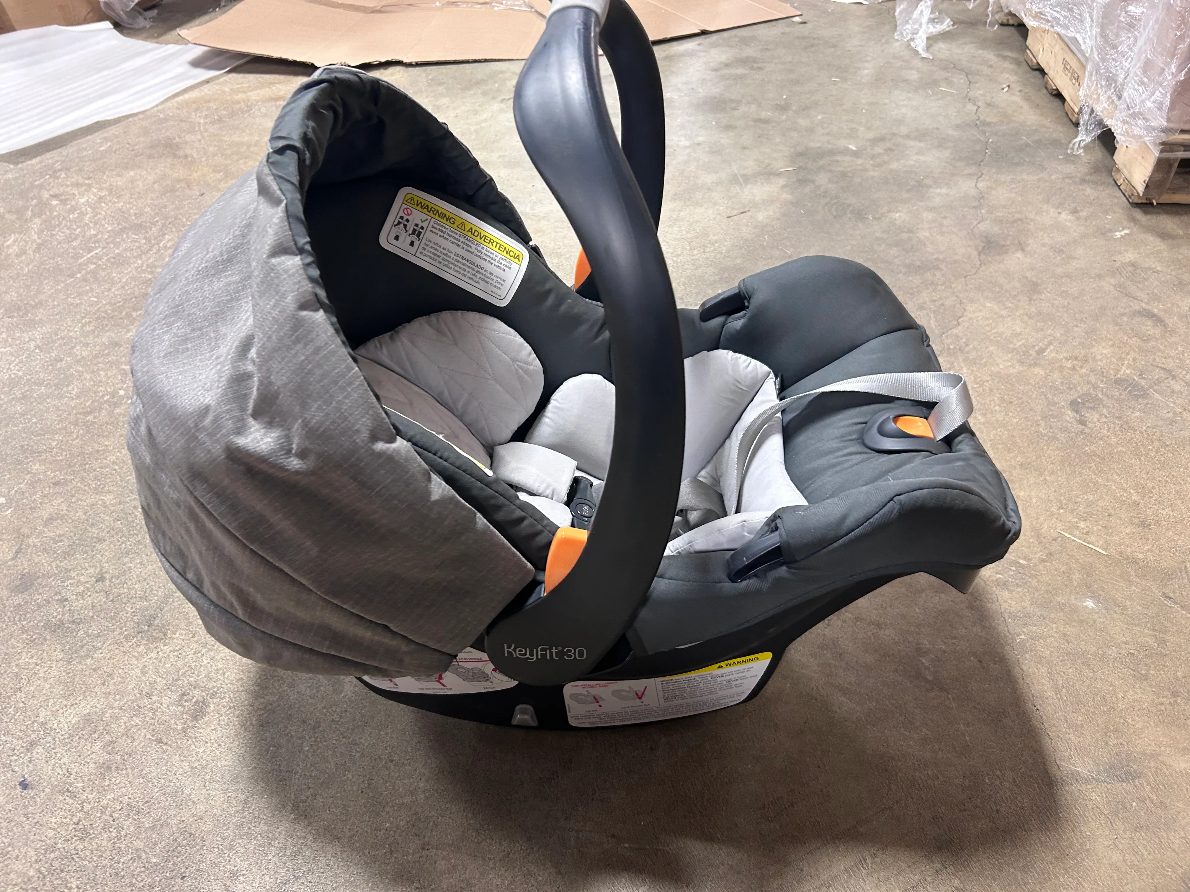 KeyFit ClearTex Infant Car Seat - Pewter (Grey) - Image 7