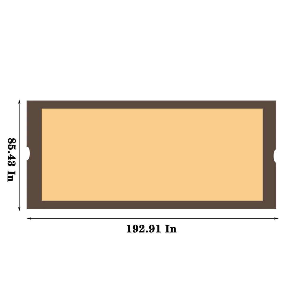 Khaki Polyester Replacement Canopy for Pergola - Image 5