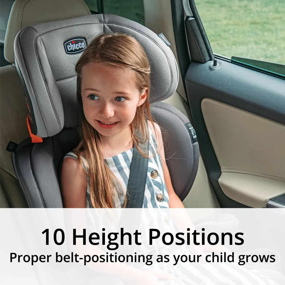 KidFit ClearTex Plus 2-in-1 Belt Positioning High Back Booster Car Seat - Drift - Image 5
