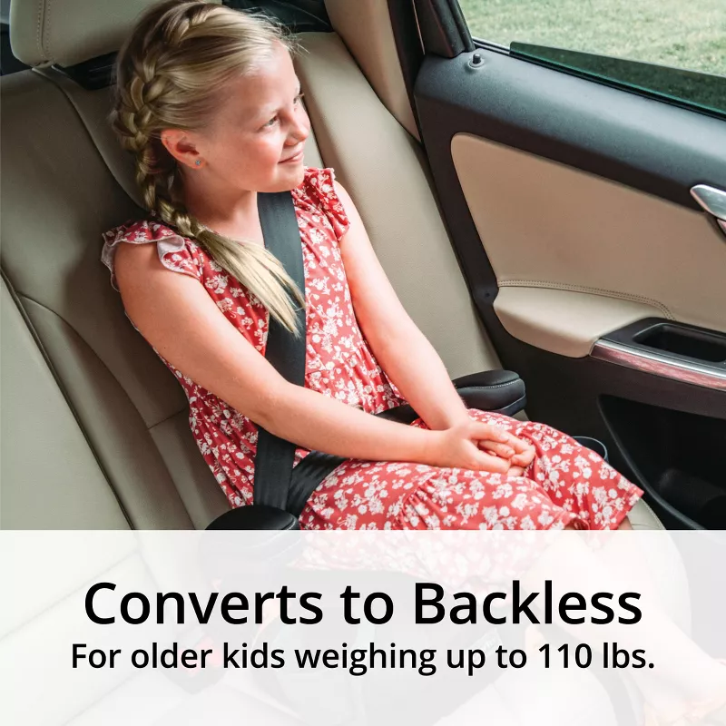 KidFit ClearTex Plus 2-in-1 Belt Positioning High Back Booster Car Seat - Drift - Image 2