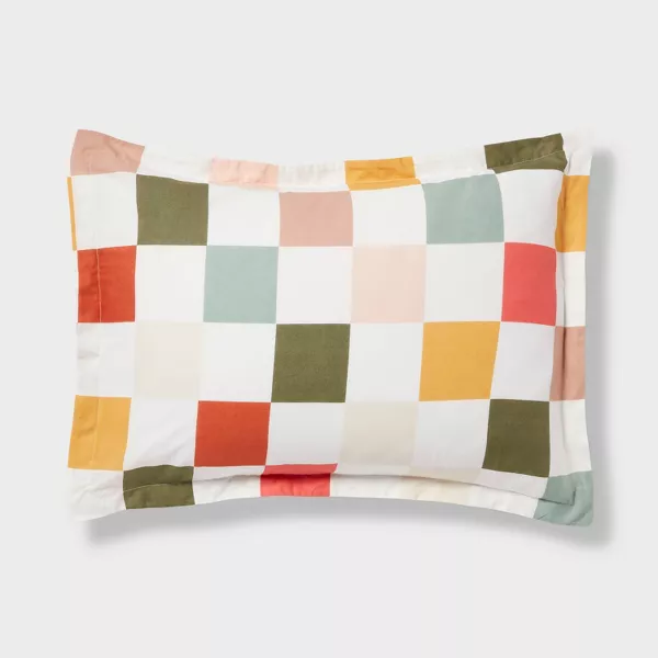Kids' Comforter Set Checkered Full/Queen - Image 4