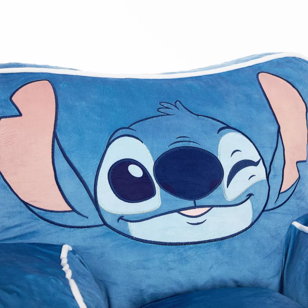 Kids' Compressed Foam Plush Chair Blue - Image 4