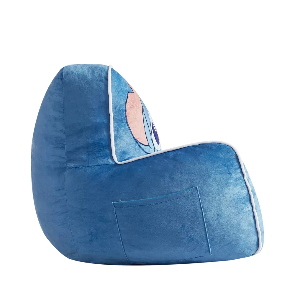 Kids' Compressed Foam Plush Chair Blue - Image 2