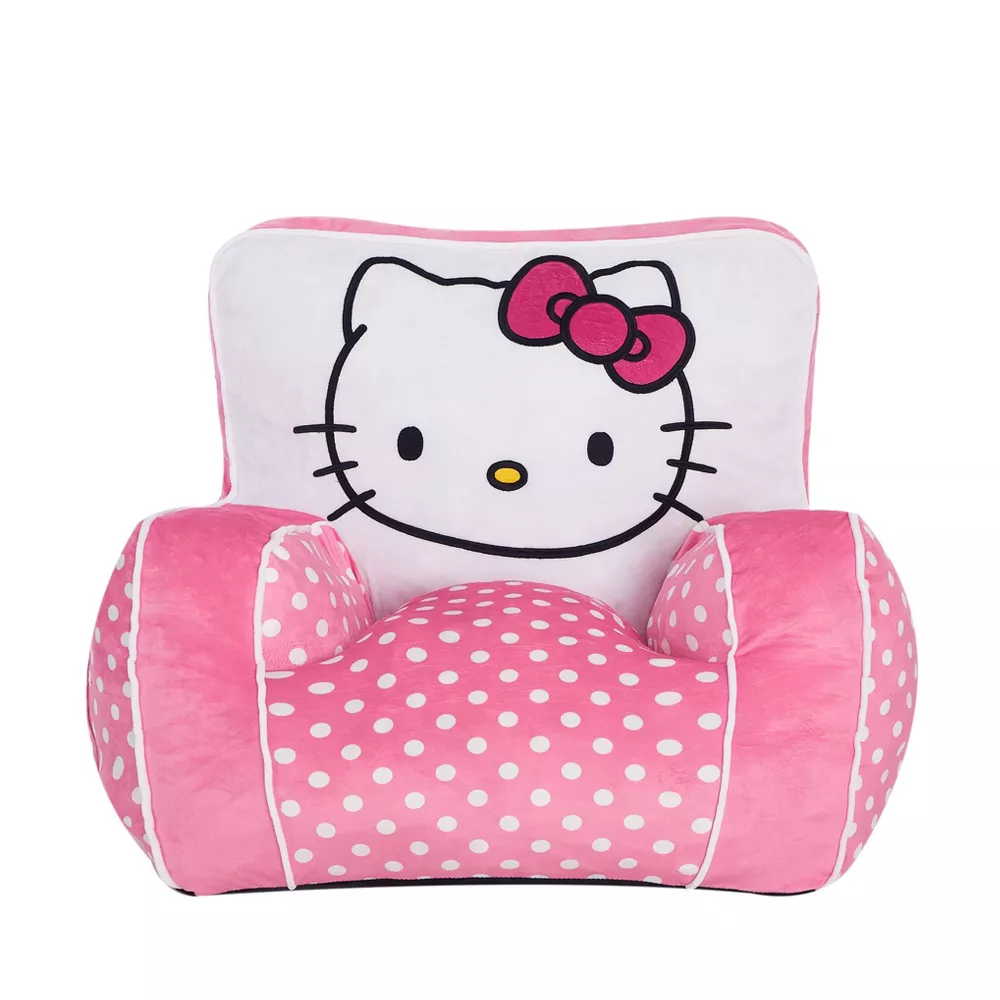 Kids' Compressed Foam Plush Chair Pink