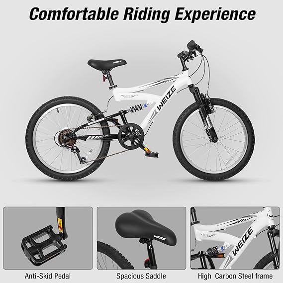 Kids Mountain Bike with Dual Full Suspension - Image 3