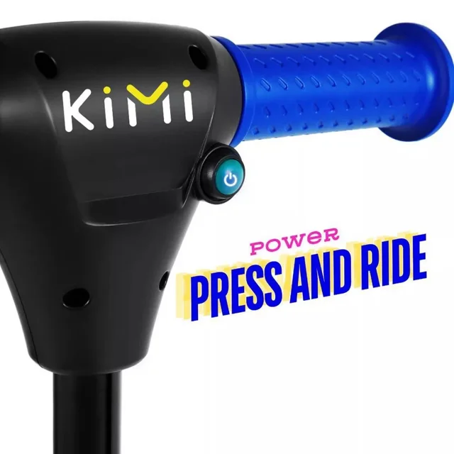 Kids Electric Scooter Light-Up Wheels Blue Lean-to-Steer - Image 5