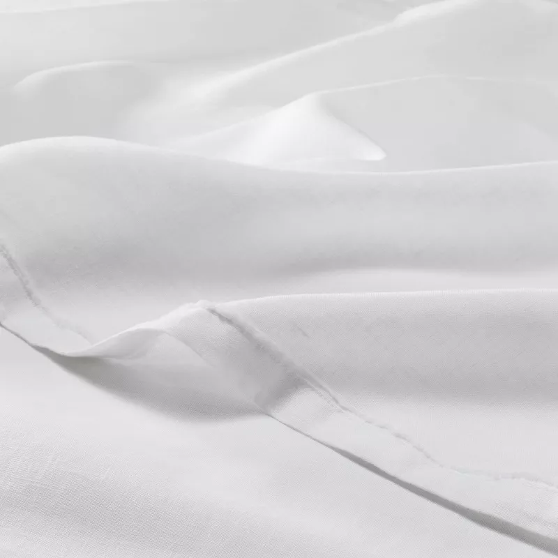 King 100% Linen Sheet Set White - Image 4