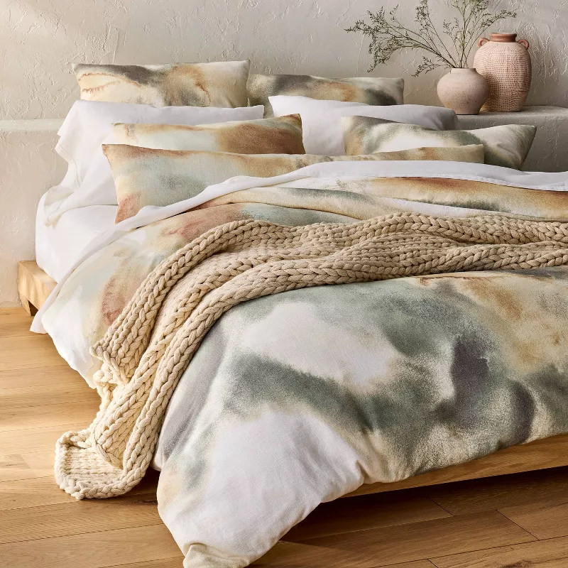 King 100% Linen Sheet Set White - Image 5