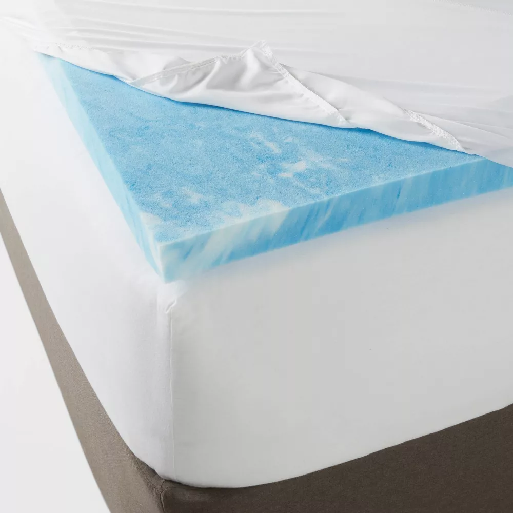 King Cool Touch Memory Foam Mattress Topper 6'x9'6" - Image 2