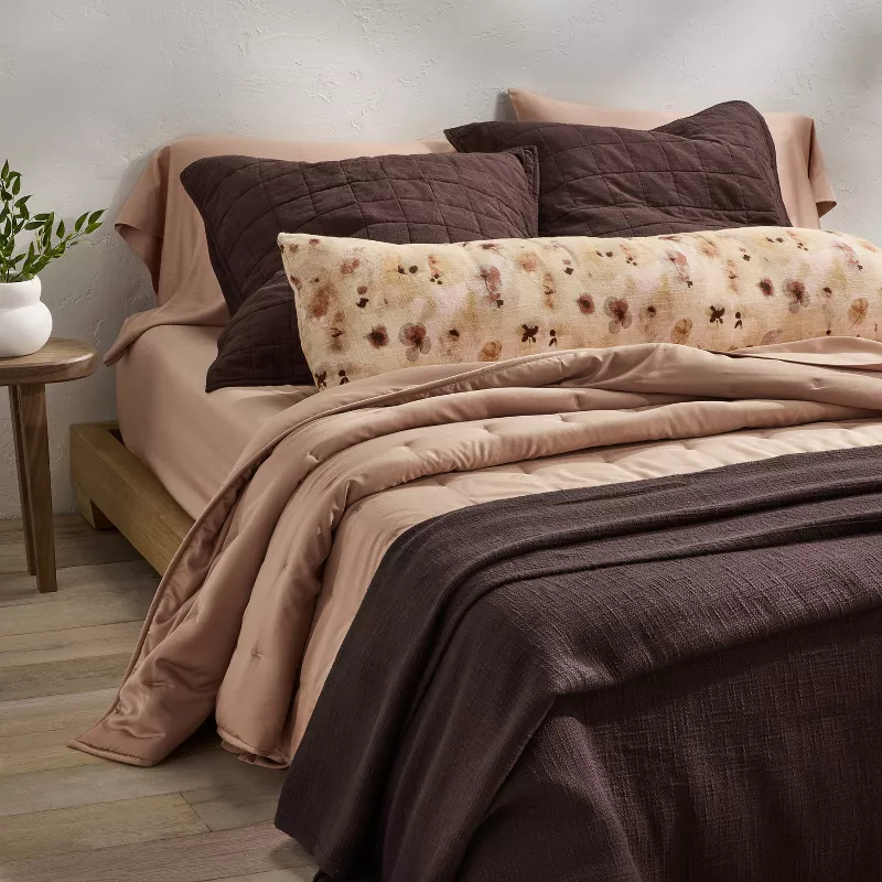 400 Thread Count Rayon from Bamboo Sheet Set Light Adobe Clay King - Image 5